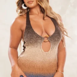 Shape Robe Moulante En Maille Tricot Décolletée Gris Pierre Ombré à Détail Anneau -Promos Jupe Éthérée Boutique 003722a6892678996a555e3b3ab2dd6871672d75 cne3738 3