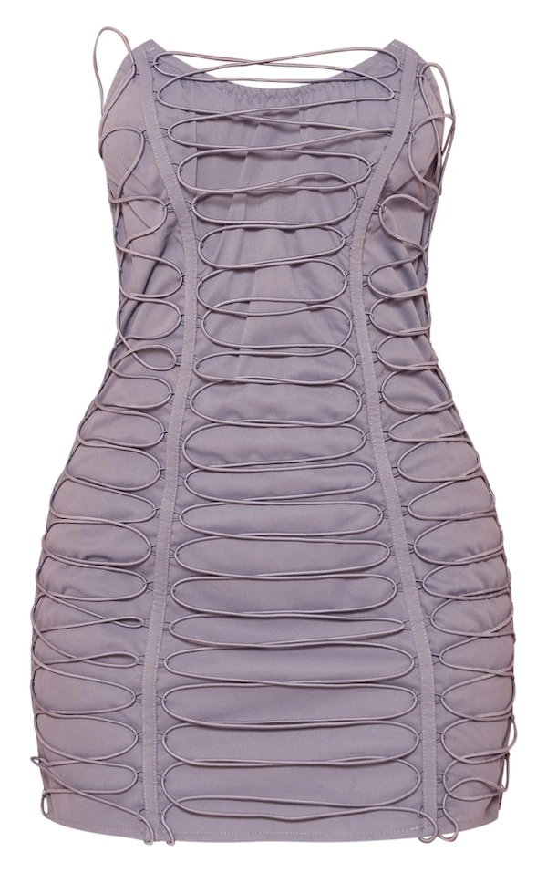 Petite Mini Robe Bleu à Lacets 5 Petite Mini Robe Bleu à Lacets – Image 5