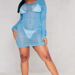 Shape Mini Robe Bleue En Résille Pailletée à Dos Nu Et Manches Longues -Promos Jupe Éthérée Boutique 083829a4bcea7ecc3b3d7576980ec9fb507381c4 cnd2736 3