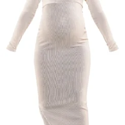 Maternité Robe De Grossesse Longue Crème Côtelée à Manches Longues Et Fente 9 Maternité Robe De Grossesse Longue Crème Côtelée à Manches Longues Et Fente -Promos Jupe Éthérée Boutique 0a7bab148898e56a57a07050b245cf1e6a487fdd cmp4023 6