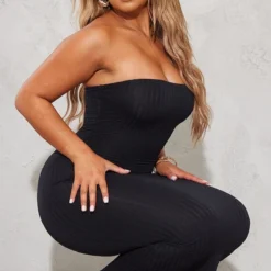 Shape Robe Bustier Mi-longue Noire Texturée -Promos Jupe Éthérée Boutique 0bd716d2eb7bee39c565aae7065e79fbab24f9b4 cna2347 4