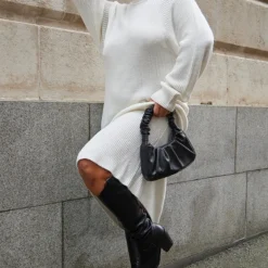 Plus Robe Pull Mi-longue Oversize Crème à Col Roulé -Promos Jupe Éthérée Boutique 0cd98f532f83801a62e7e70d9d0b193c1f1d9a37 cmz2400 3