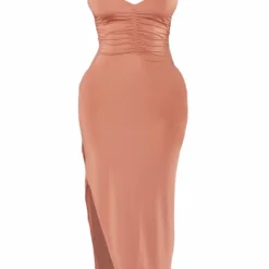 Shape Robe Longue Rose Moulante Sans Manches à Buste Froncé -Promos Jupe Éthérée Boutique 1134efb70bdb48f2f9127f36b3fbe364ac1973a3 cnd5147 5