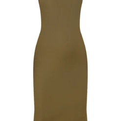 Maternité Robe De Grossesse Mi-longue Kaki Côtelée à Col Ras-du-cou -Promos Jupe Éthérée Boutique 120ad9d348f343831bc1dec0bbe0f70f4c2b09f2 cmz9759 6