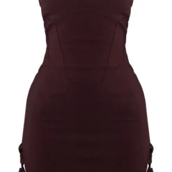 Petite Robe Moulante Chocolat Cintrée à Lacets -Promos Jupe Éthérée Boutique 149cd3d6b430a0f0c746ccbcb0ed5b78a08ec7aa cnd4173 5