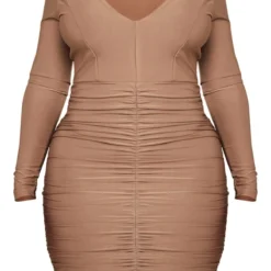 Shape Robe Courte Moulante Taupe Froncée -Promos Jupe Éthérée Boutique 14a267523aa296cb9c5dac967b011c7bf2f3d8d7 cne0622 5