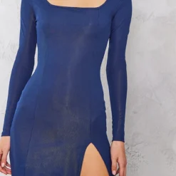 Tall Robe Moulante Fendue Bleu Marine Côtelée à Col Carré Et Manches Longues 8 Tall Robe Moulante Fendue Bleu Marine Côtelée à Col Carré Et Manches Longues -Promos Jupe Éthérée Boutique 14b81d6c3b240db4e77cfa978e4d48f539181391 cnd4341 4