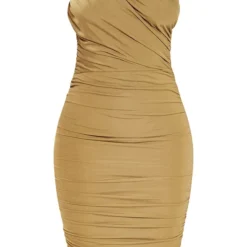 Petite Robe Mi-longue Moulante Asymétrique Vert Olive à Fronces -Promos Jupe Éthérée Boutique 1bf5cdd69901ee1c833e00f1f059e87f4fd69d65 cmw7017 6