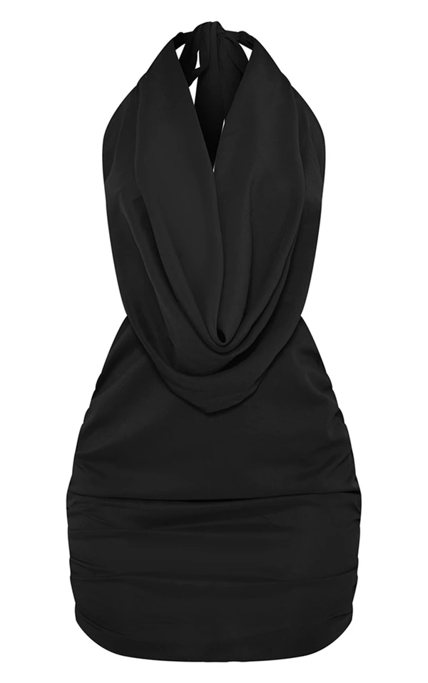 Petite Robe Moulante Noire à Col Bénitier Et Détail Empiècement 5 Petite Robe Moulante Noire à Col Bénitier Et Détail Empiècement – Image 5