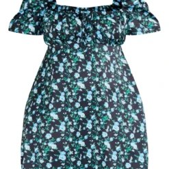 Plus Robe Droite Noire Imprimé Petites Fleurs à Manches Bouffantes 9 Plus Robe Droite Noire Imprimé Petites Fleurs à Manches Bouffantes -Promos Jupe Éthérée Boutique 1f50acb38cfb47eb8fb36377dfd8004939cf0ac1 cnc9715 5