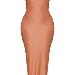 Shape Robe Moulante Mi-longue Argile Nouée Au Dos à Derrière Froncé -Promos Jupe Éthérée Boutique 201a3f0569e67c361b5465f6a5af9d77396b0346 cne0492 5