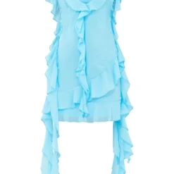 Petite Robe Courte Bleu Turquoise Volantée à Dos Nu -Promos Jupe Éthérée Boutique 206f4edf54576fb85562d0ccc9459824fd57df63 cne7332 6