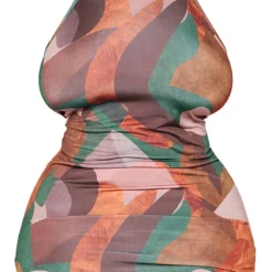 Plus Robe Moulante Multicolore Imprimé Abstrait à Dos Nu -Promos Jupe Éthérée Boutique 2308a42328f581b9d24ad25bb8ba3599401bff7b cnb5330 5