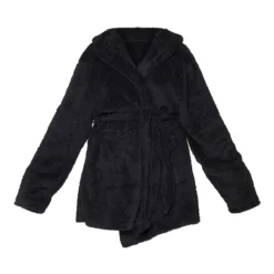 PRETTYLITTLETHING Plus Robe De Chambre Noire Duveteuse -Promos Jupe Éthérée Boutique 265303bdaf765413c7232ce743e5e229e03fcc2a cmo0617 5