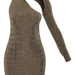 Petite Robe Asymétrique Très Moulante Kaki En Acétate Découpé -Promos Jupe Éthérée Boutique 2740b1e3291fccc537f7e778d343cd8569251ee5 cnb9927 5