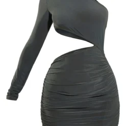 Petite Robe Très Moulante Froncée Vert Olive Asymétrique Découpée à La Taille 9 Petite Robe Très Moulante Froncée Vert Olive Asymétrique Découpée à La Taille -Promos Jupe Éthérée Boutique 2837000813d8ed785699c1a85657392807ca0e1b cnd4335 5