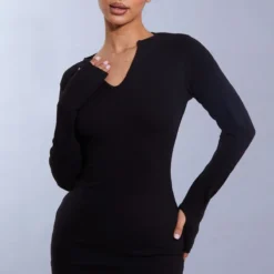 Petite Mini Robe Côtelée Noire à Manches Longues Et Trous Pour Les Pouces 7 Petite Mini Robe Côtelée Noire à Manches Longues Et Trous Pour Les Pouces -Promos Jupe Éthérée Boutique 28484306bc05bba41721ecaa597256f645ee46fa cnd0271 3