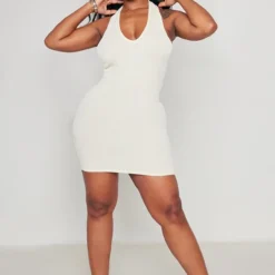 Shape Robe Moulante Crème En Maille Côtelée Contrastante à Dos Nu 7 Shape Robe Moulante Crème En Maille Côtelée Contrastante à Dos Nu -Promos Jupe Éthérée Boutique 2d13121035b7512219c22891f3438d54f3cf13ee cne0555 3