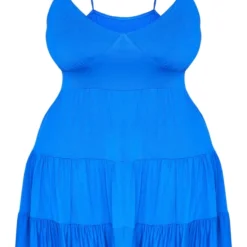 Plus Robe Droite En Jersey Bleu Vif à étages -Promos Jupe Éthérée Boutique 30b7cfba40d9604a60ee756e18774dbfb1b49d92 cne4171 5