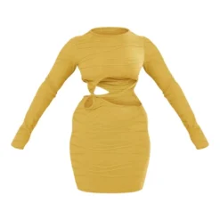 Shape Robe Moulante En Jersey Texturé Vert Olive à Découpes -Promos Jupe Éthérée Boutique 34aa5aa791a034bfee2b01673cc8c89b8613451b cne3624 5