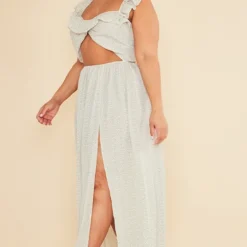 Plus Robe Longue Découpée Blanche Fleurie -Promos Jupe Éthérée Boutique 383915ddd3a06844789658a104cfdf65397389ed cnc9563 3