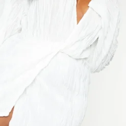 Plus Robe Texturée Blanche à Devant Portefeuille -Promos Jupe Éthérée Boutique 3a3a49357dc8cd934fd4ba9b5c92157c79a1db50 cmr0790 5