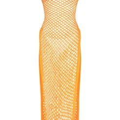 Shape Robe Longue Fendue Sur Les Côtés En Maille Crochet Orange -Promos Jupe Éthérée Boutique 3bc9c022d17d121c63acc0f09ef4944e6b064154 cne3648 5