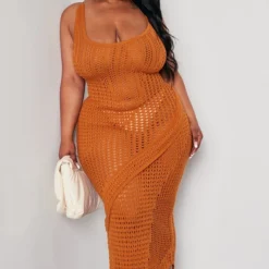 Plus Robe Longue En Maille Tricot Rouille à Dos échancré -Promos Jupe Éthérée Boutique 3d3c99f0efd2abe2c111514eeebfe0f7cdb6cf14 cne0651 3