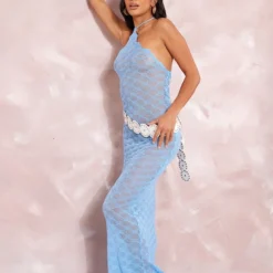 Petite Robe Longue En Maille Tricot Bleue Transparente -Promos Jupe Éthérée Boutique 3d7b908ee915904eaebb1b71090a39b08cc4c236 cne8172 3
