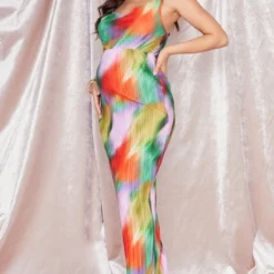 Maternité Robe De Grossesse Plissée Longue Multicolore Imprimée -Promos Jupe Éthérée Boutique 410459f56a518dd40f6326267ea3aebcb7a16556 cnd7258 3