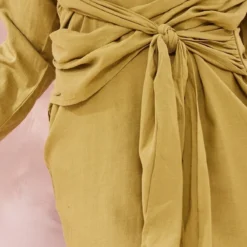 Plus Robe Chemise En Effet Lin Vert Olive à Liens Autour De La Taille -Promos Jupe Éthérée Boutique 41ff986562f14b4f1e5c2d38d9273be730769aa8 cnd6507 4