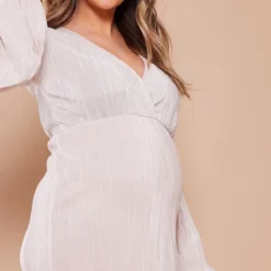 Maternité Robe De Grossesse Longue Plissée Champagne à Fente -Promos Jupe Éthérée Boutique 433bf72489a42eea3d382e6e4d8917e70a95f5a8 cnd3091 4