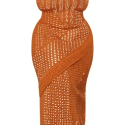 Plus Robe Longue En Maille Tricot Rouille à Dos échancré -Promos Jupe Éthérée Boutique 43a9d505953052701c3325334fc337da2bc962f7 cne0651 5