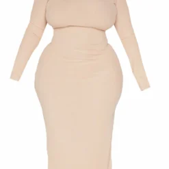 Plus Robe Mi-longue Sable Clair à Manches Longues Et Ourlet Légèrement Volanté 9 Plus Robe Mi-longue Sable Clair à Manches Longues Et Ourlet Légèrement Volanté -Promos Jupe Éthérée Boutique 44eeeab1f6fcce112a5f6980a952b7cf6bf80e44 cnd3031 5