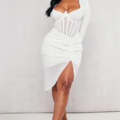 Shape Robe Corset Mi-longue Crème à Manches Longues Et Jupe Froncée 7 Shape Robe Corset Mi-longue Crème à Manches Longues Et Jupe Froncée -Promos Jupe Éthérée Boutique 45ef22a30c2a44752b1d1fd1c74c4a04e16104fd cnd5806 3