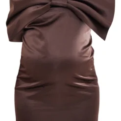 Maternité Robe Bustier De Grossesse Chocolat à Détail Noeud -Promos Jupe Éthérée Boutique 4c9a24befbdf15235f53a5aab60cf1e793917fa8 cnb2423 5