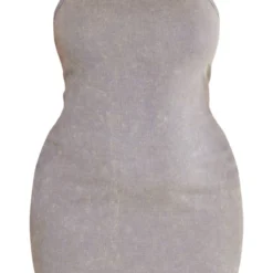 Plus Robe Moulante Côtelée Gris Délavé à Col Nageur -Promos Jupe Éthérée Boutique 4cf934c0f8fad73a1a540f098ecedfd91ae7adf0 cne4095 5