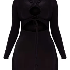 Shape Robe Très Moulante Noire Lacée à Fronces Et Manches Longues -Promos Jupe Éthérée Boutique 4ecbb7905b4eeda3f9acb0d6da9a0c29ac4a2c49 cmv6566 6