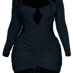 Shape Robe Moulante Tissée Noire à Buste Froncé Et Découpes -Promos Jupe Éthérée Boutique 505fe04c2d9eb2c02143fa68c87f57bb125ec649 cnc1660 5