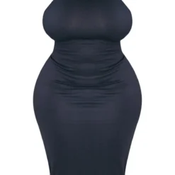 Plus Robe Mi-longue Noire à Col Haut -Promos Jupe Éthérée Boutique 505fe5c9a722fd6bb2ed57b582b64ea3d521c142 cnc9677 5