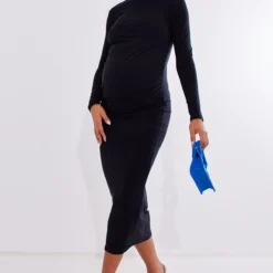 Maternité Robe De Grossesse Mi-longue Noire à Ventre Froncé Et Manches Longues 7 Maternité Robe De Grossesse Mi-longue Noire à Ventre Froncé Et Manches Longues -Promos Jupe Éthérée Boutique 50aac0933fcfe4a62947463a6c5cec2921f3ffe9 cnb6545 3