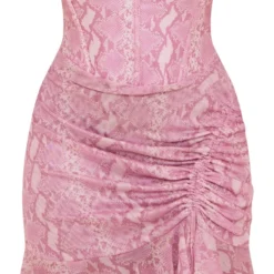 Shape Mini Robe Corset Imprimé Serpent Rose Froncé Sur Le Côté 9 Shape Mini Robe Corset Imprimé Serpent Rose Froncé Sur Le Côté -Promos Jupe Éthérée Boutique 52077ea750eb93c411bea4756c029dd7c232edbb cne0372 5