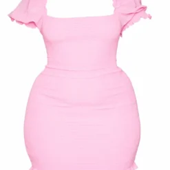 Plus Robe Moulante Froncée Rose à Manches Bouffantes -Promos Jupe Éthérée Boutique 52fe82a03b63728dfec64735bbf67e9eb5cf69c9 cms1052 6