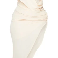 Plus Robe Moulante Nude En Mousseline De Soie Effet Drapé à Bonnets -Promos Jupe Éthérée Boutique 53ac2c5632e52d3b22d5b85eb1b2c32e94be563f cmn9544 5