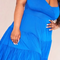 Plus Robe Droite En Jersey Bleu Vif à étages -Promos Jupe Éthérée Boutique 548fbbeb624ca5d3c469a0d0a372313cf15b5b74 cne4171 4