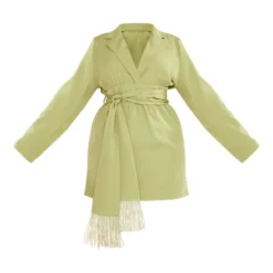Plus Robe Portefeuille Vert Olive à Ceinture Frangée 9 Plus Robe Portefeuille Vert Olive à Ceinture Frangée -Promos Jupe Éthérée Boutique 5614b594c263670e8c6d0621eb1fa98a90f43553 cnc7346 5