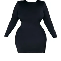 Plus Robe Moulante Noire Fendue à épaulettes -Promos Jupe Éthérée Boutique 57708468cc1f0a96860500c278e0c10297d8c8e0 cnc5162 5