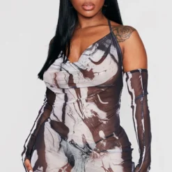 Shape Mini Robe En Mesh Imprimé Noir à épaules Dénudées -Promos Jupe Éthérée Boutique 58891b2c18ff710aad697f67bdfa26b3fc931a3e cnd2601 3