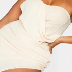 Plus Robe Moulante Nude En Mousseline De Soie Effet Drapé à Bonnets -Promos Jupe Éthérée Boutique 59d6b950886ecf7de523888f0eb9f21133a27f72 cmn9544 4