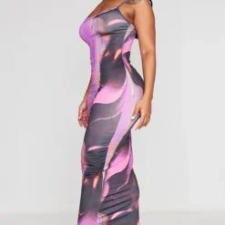 Shape Robe Moulante Longue Rose Imprimé Abstrait à Bretelles Spaghetti -Promos Jupe Éthérée Boutique 5c4604f55ddde56d82815ac34cd643e30d93e0f3 cnd2577 3
